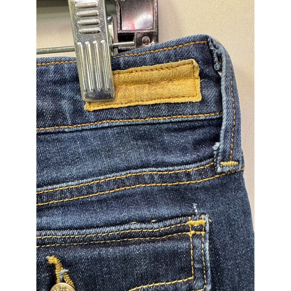 Levis 545 Low Boot Cut Jeans Womens 14 Medium Dark Wash Blue Flap Pocket Denim - Picture 5 of 7